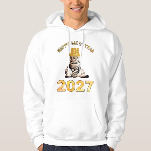 Frohes Mew Jahr 2027 Hoodie (Vorderseite)