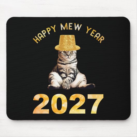 Frohes Mew Jahr 2027 Mousepad (Vorne)