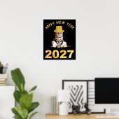 Frohes Mew Jahr 2027 Poster (Heimbüro)