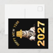Frohes Mew Jahr 2027 Postkarte (Vorne/Hinten)