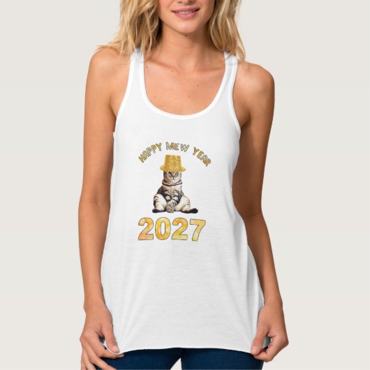 Frohes Mew Jahr 2027 Tank Top (Vorderseite)