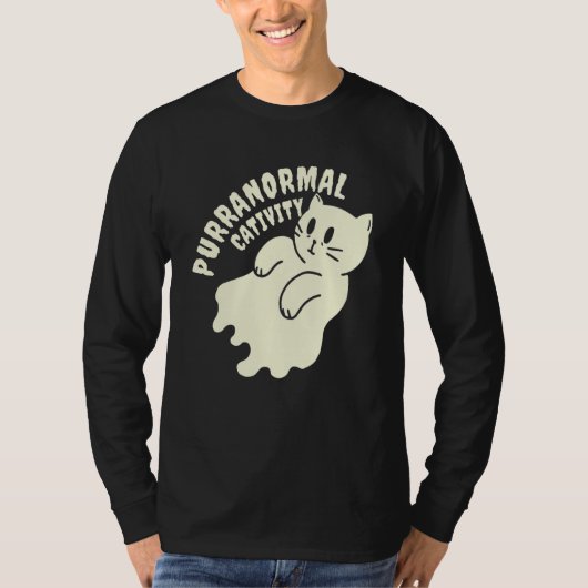 Frohes Mew O Ween Schwarze Katze Für Halloween T-Shirt (Vorderseite)