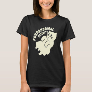 Frohes Mew O Ween Schwarze Katze Für Halloween T-Shirt