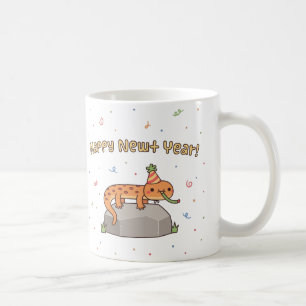 Frohes Molch Jahr, Lustiges Neues Jahr Kaffeetasse