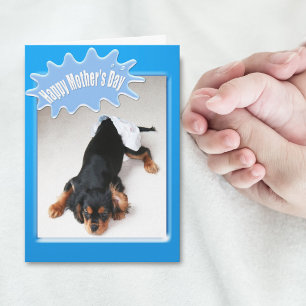 Frohes Muttertagsgeschenk für neue Mamas Windelwec Karte