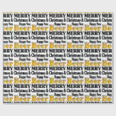Frohes Neues Bier Geschenkpapier (Flach)