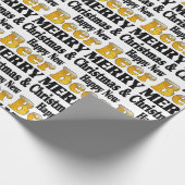 Frohes Neues Bier Geschenkpapier (Ecke)