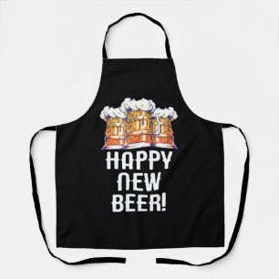 FROHES NEUES BIER! Silvesterparty Trinken Schürze