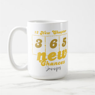 Frohes neues Jahr 12 neue Kapitel 365 neue Chancen Kaffeetasse