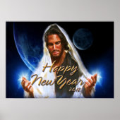 Frohes neues Jahr 2012 C Print Poster (Vorne)