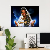 Frohes neues Jahr 2012 C Print Poster (Heimbüro)