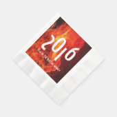 Frohes neues Jahr 2016 Jahr des Rotfeueraffen Serviette (Ecke)