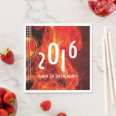 Frohes neues Jahr 2016 Jahr des Rotfeueraffen Serviette (Beispiel)