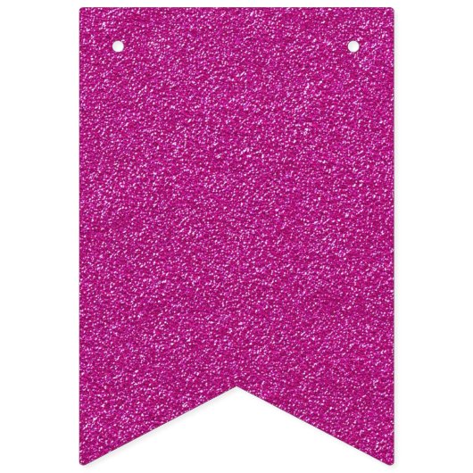 Frohes neues Jahr 2016 Rosa Weißer Glitzer Party Wimpelkette (Erste Fahne)