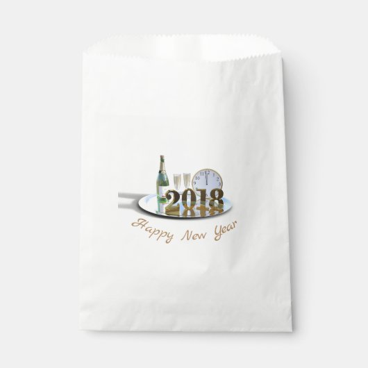 Frohes neues Jahr 2018 Geschenktütchen (Vorderseite)