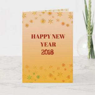 Frohes Neues Jahr 2018 Postkarte