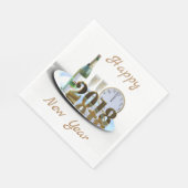 Frohes neues Jahr 2018 Serviette (Ecke)