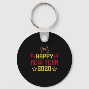 Frohes neues Jahr 2020 2 Schlüsselanhänger