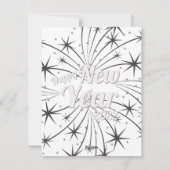 Frohes neues Jahr 2022 Feiertagskarte (Rückseite)