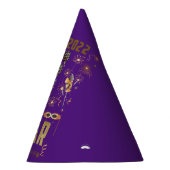 Frohes neues Jahr 2022, Holiday Gold Glitzer Festi Partyhütchen (Rechts)