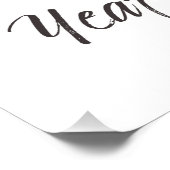 Frohes neues Jahr 2022 Jahr des Tigers Poster (Ecke)