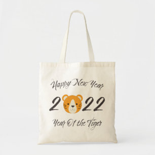 Frohes neues Jahr 2022 Jahr des Tigers Tragetasche