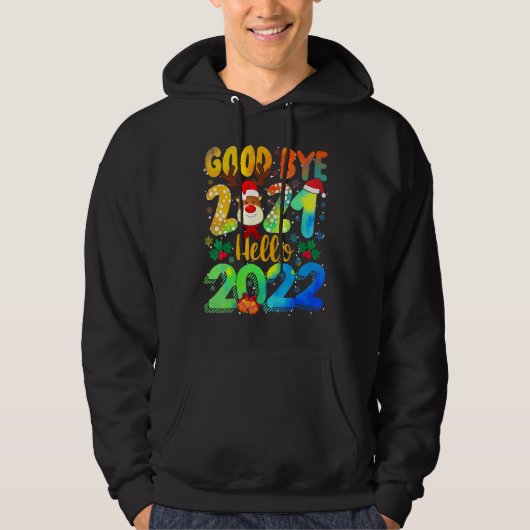 Frohes neues Jahr 2022 Silvester Auf Wiedersehen 2 Hoodie (Vorderseite)