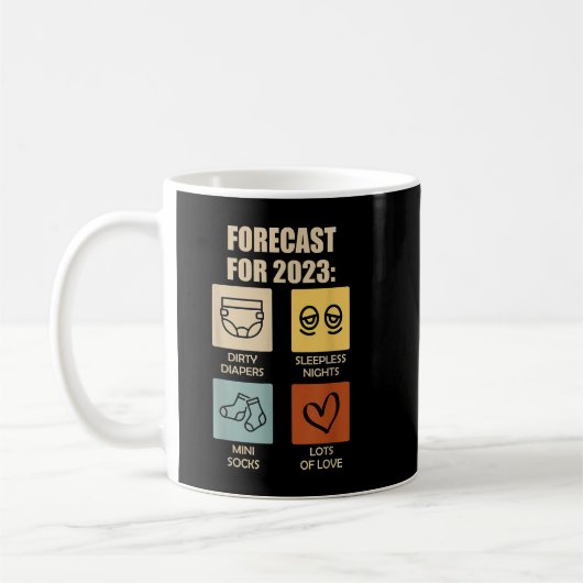 Frohes Neues Jahr 2023 - 2022 - Neujahrs-EU Kaffeetasse (Links)