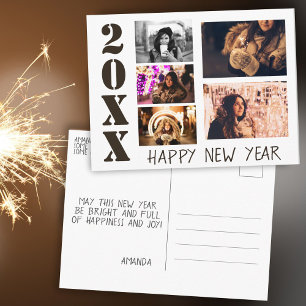 Frohes Neues Jahr 2023 5 Foto-Collage Postkarte