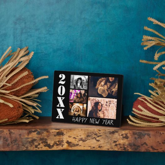 Frohes neues Jahr 2023 5 FotoCollage Fotoplatte (Seite)