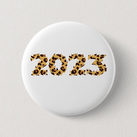 Frohes neues Jahr 2023 Button (Vorderseite)