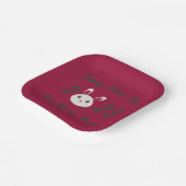 Frohes neues Jahr 2023 Jahr des Kaninchens Pappteller (Gewinkelt)