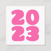 Frohes neues Jahr 2023 - Neues Jahr 2023 Quadratische Visitenkarte (Vorderseite)
