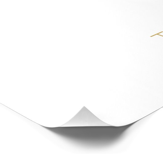 Frohes neues Jahr 2023 oder Ihr Text Vierblättrige Poster (Ecke)