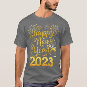 Frohes neues Jahr 2023 Party Silvester Feiertag T-Shirt