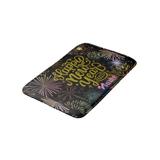 Frohes neues Jahr 2023 Thunder_Cove Badematte (Schrägansicht)