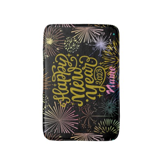 Frohes neues Jahr 2023 Thunder_Cove Badematte (Vorderseite Vertikal)