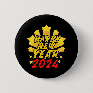 Frohes neues Jahr 2024 Button