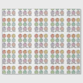 Frohes neues Jahr 2024 Disco Ball Neues Jahr Geschenkpapier (Flach)