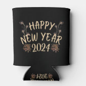 Frohes neues Jahr 2024 Dosenkühler (Rückseite)