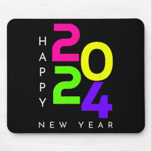 Frohes Neues Jahr 2024 Familie Matching Chris Mousepad