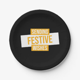 Frohes neues Jahr 2024 - Feierliche Wünsche senden Pappteller
