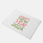 Frohes neues Jahr 2024 Fußmatte (Schrägansicht)