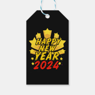 Frohes neues Jahr 2024 Geschenkanhänger