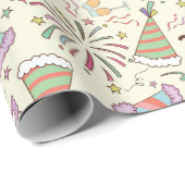 Frohes neues Jahr 2024 Geschenkpapier (Rolleneckpunkt)