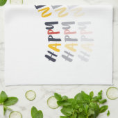 Frohes neues Jahr 2024 Geschirrtuch (Gefaltet)