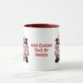 Frohes Neues Jahr 2024 Groovy Style New Years Part Tasse (Zentrum)