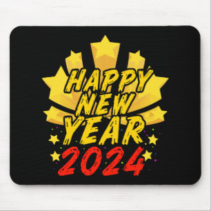 Frohes neues Jahr 2024 Mousepad