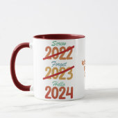 Frohes Neues Jahr 2024 NYE 2024 New Years Party Tasse (Links)