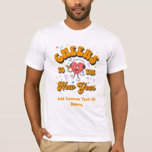 Frohes neues Jahr 2024 Old School Silvesterparty T-Shirt